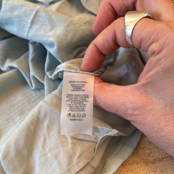 NWT Vince Camuto Women's Sage Tiered Tunic Three-Quarter Sleeve Size L - Picture 6 of 7